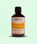 Flasche Ohanic Curly Method Shampoo Low Poo, 250 ml, mit Trauben- und Leinsamenextrakt. Vegan, tierversuchsfrei, frei von Silikonen, Sulfaten, Farbstoffen, Paraffinen und Gluten.